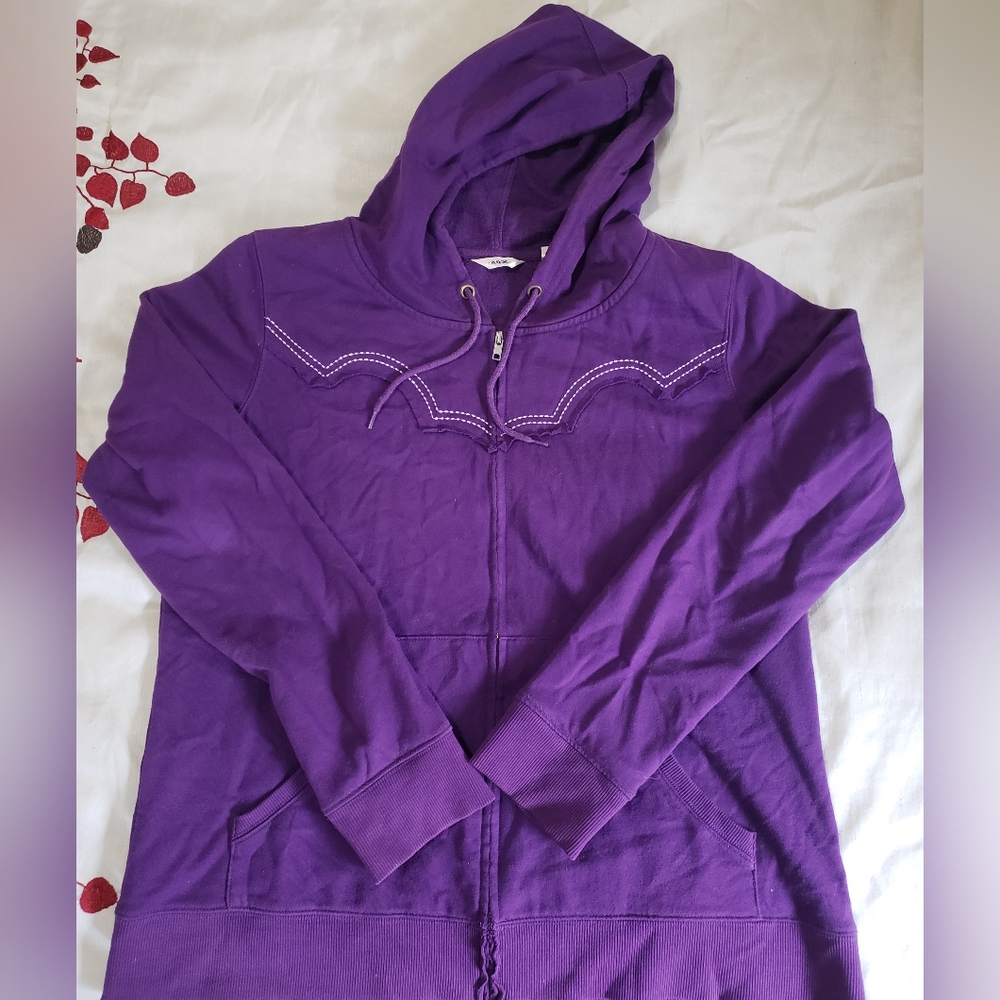 20X Purple Western Zip up Hoodie Size XL